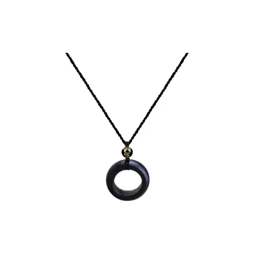 Blooming Petals Ebony Necklaces Unisex