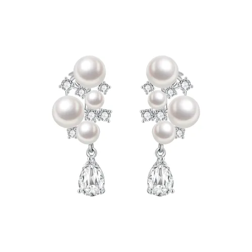 ZEGL Pearl Clip On Earrings Women's