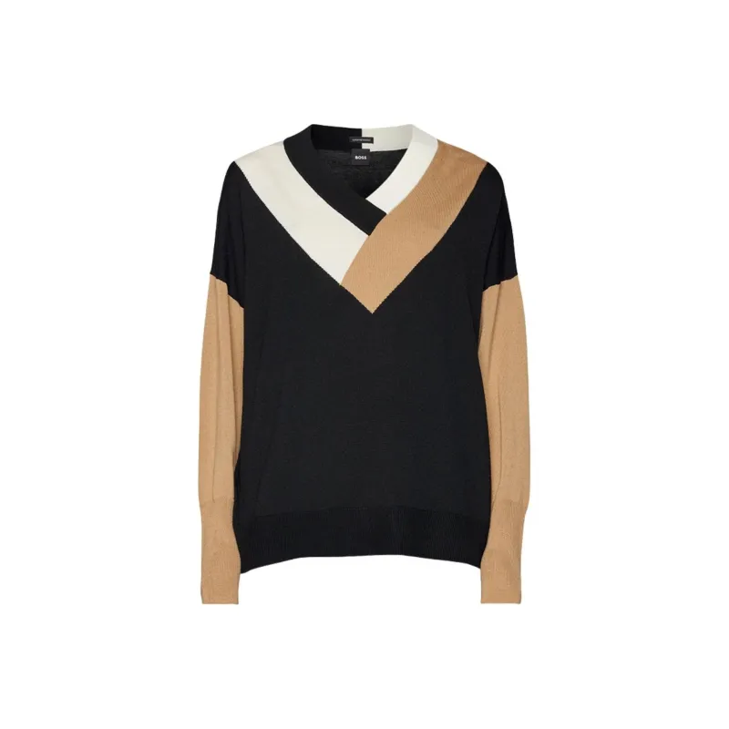 HUGO BOSS Floricana Colour block Jumper-0
