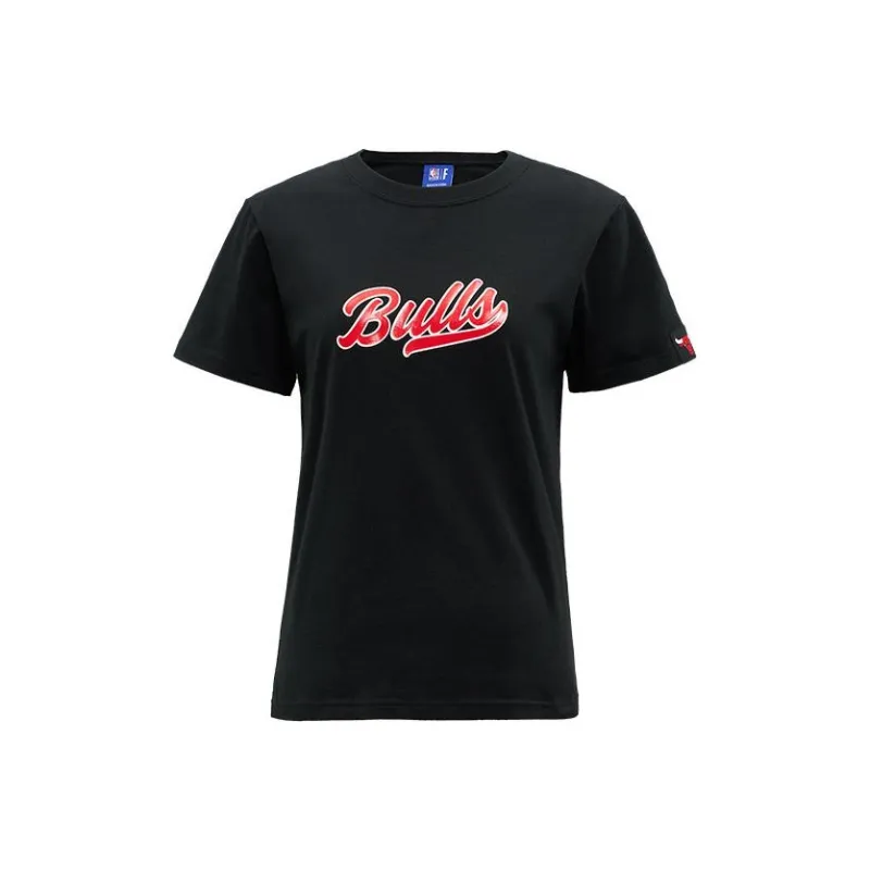 NBA Chicago Bulls T Shirts Women's Black-0