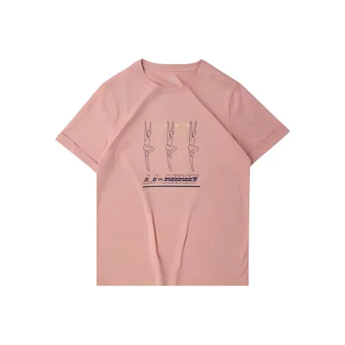 LiNing Sports Life Collection T Shirt Women's Misty Rose Pink