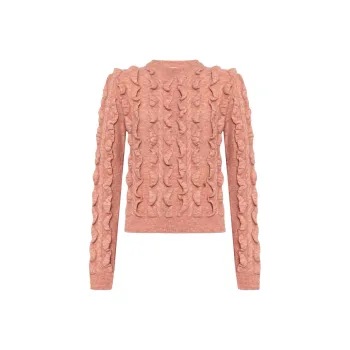 MOSCHINO Ruffled Crewneck Jumper
