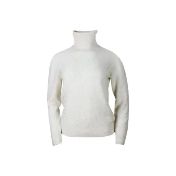 Fabiana Filippi Sequin Embellished Turtleneck Jumper
