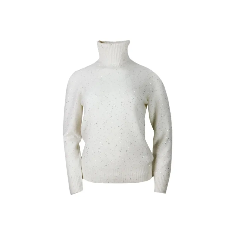 Fabiana Filippi Sequin Embellished Turtleneck Jumper-0