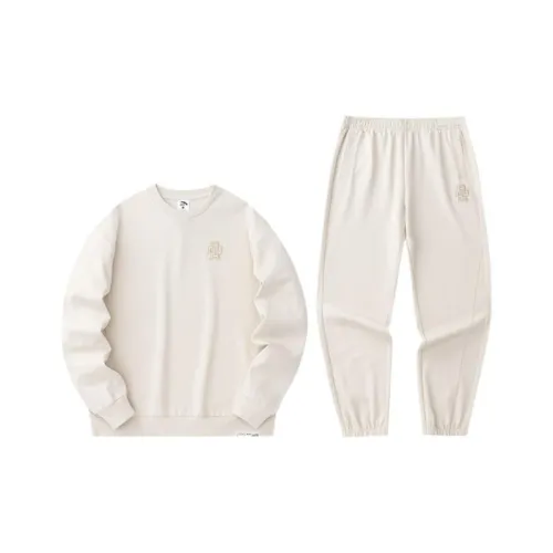 Anta Sweatshirt Set Men's Light Smoke Gray+Light Smoke Gray
