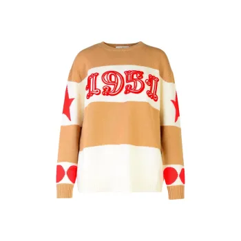 MaxMara Star Patterned Crewneck Jumper