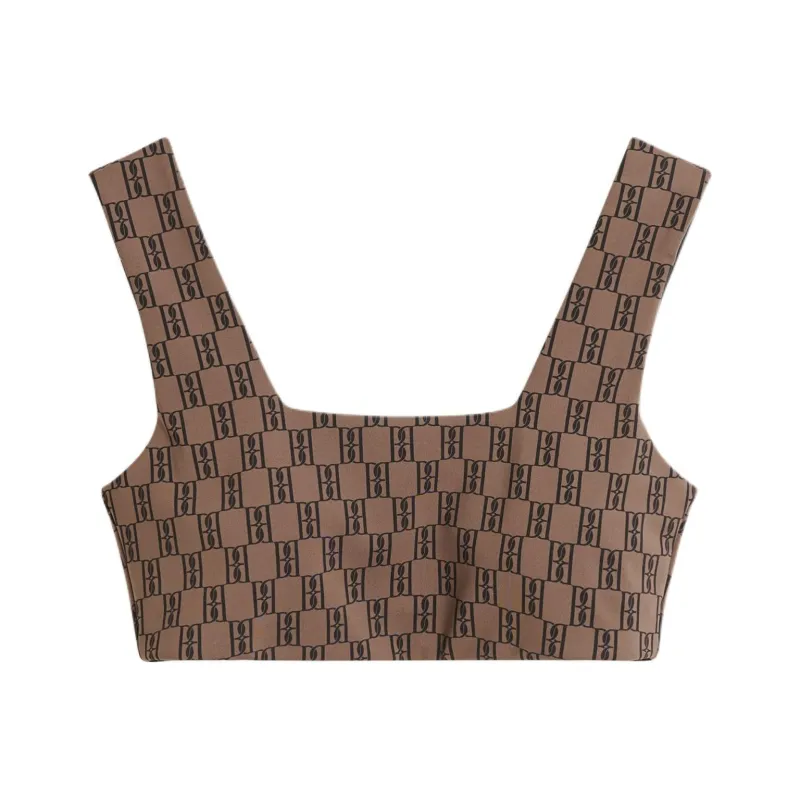 By Malene Birger Logo Print Crop Top-0