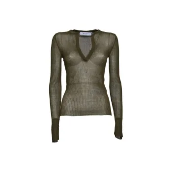MaxMara V Neck Long Sleeved Top