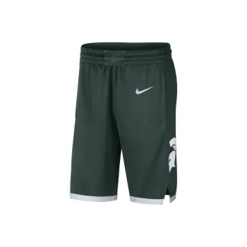 Nike College Dri FIT Michigan State Basketball Shorts Men's Professional Green/White