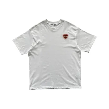 Korean Style Drop Shoulder Sleeve T Shirt Unisex White