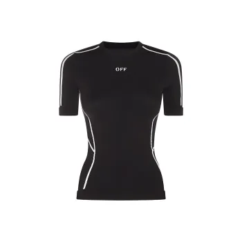 OFF WHITE Seamless Ss T shirt Black/White