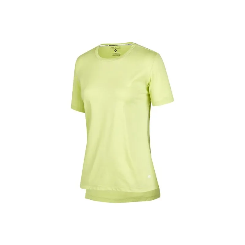 Skechers Regular T Shirt Women's Light Yellow Green-0