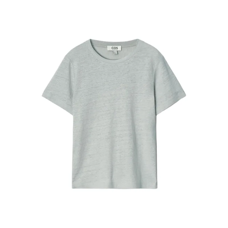 COS Regular T Shirt Women's Turquoise-0