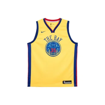 Nike Basketball Jersey Golden State Warriors, KD Size 35 Men's Yellow
