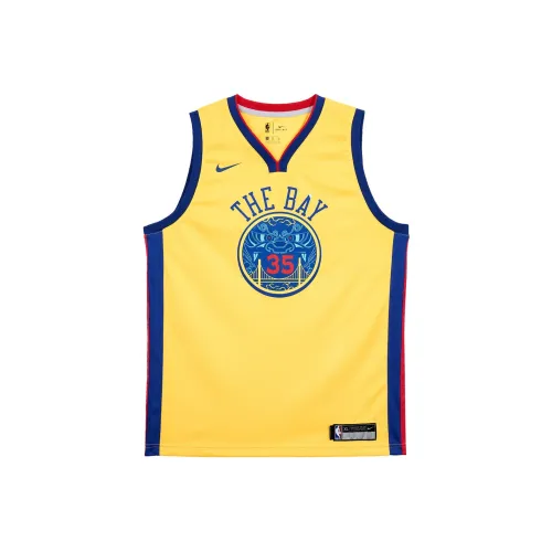 Nike Basketball Jersey Golden State Warriors, KD Size 35 Men's Yellow