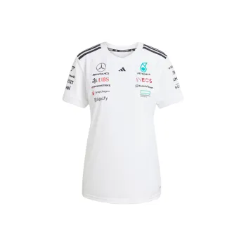 Adidas x MERCEDES AMG PETRONAS F1 TEAM SS25 T Shirt Women's White/Black
