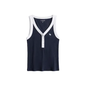 Abercrombie＆Fitch Tank Top Women's Navy Blue