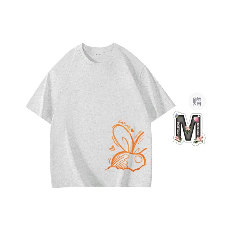 Cotton Shopping Drop Shoulder Sleeve T-Shirt LT Unisex-4