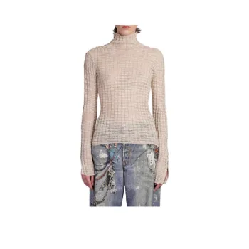 Acne Studios Sheer Ribbed Turtleneck Pullover