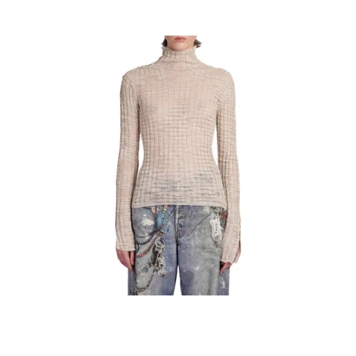 Acne Studios Sheer Ribbed Turtleneck Pullover