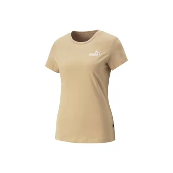 PUMA Essentials+ Embroidery Tee T Shirt Women's Khaki
