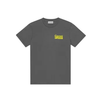GANNI SS24 T Shirt Women's Volcano Gray