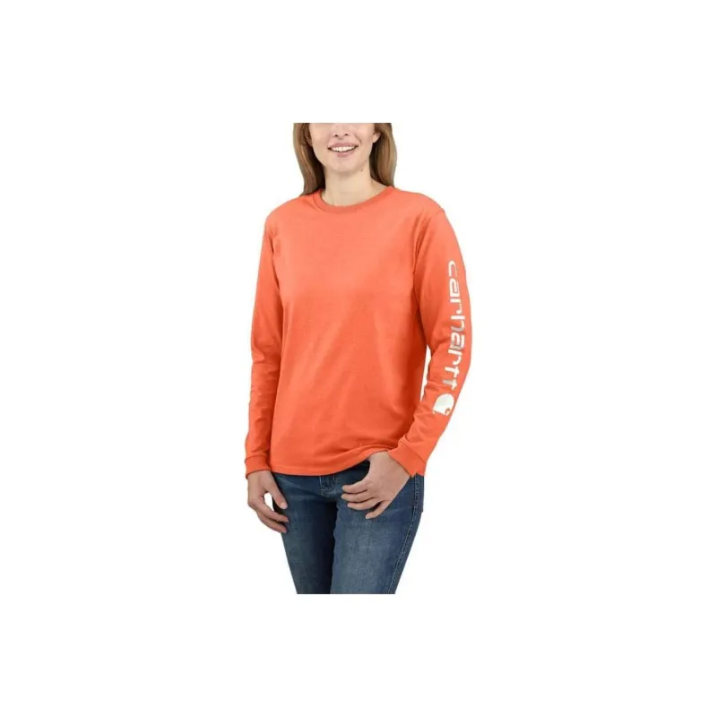 Carhartt LOOSE FIT HEAVYWEIGHT LONG SLEEVE LOGO SLEEVE GRAPHIC T Shirt Women's-4