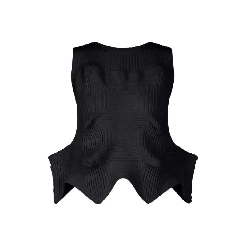 PLEATS PLEASE ISSEY MIYAKE Tank Top Women's Black-0