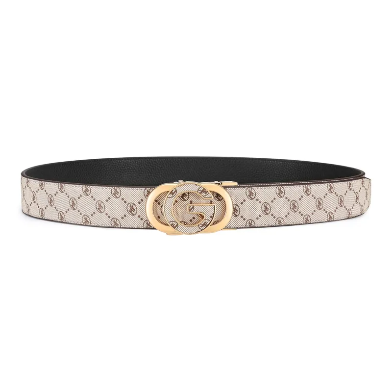 FAIRWHALE PVC Men's Belt Men's Width 3.55cm-1