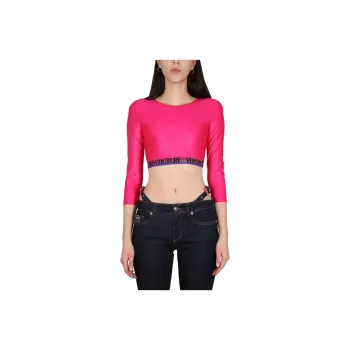 VERSACE JEANS COUTURE Crewneck Cropped Top