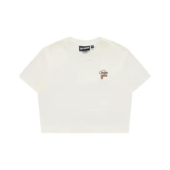 FILA FUSION Set in Sleeve T Shirt Women's Imitation Antique White