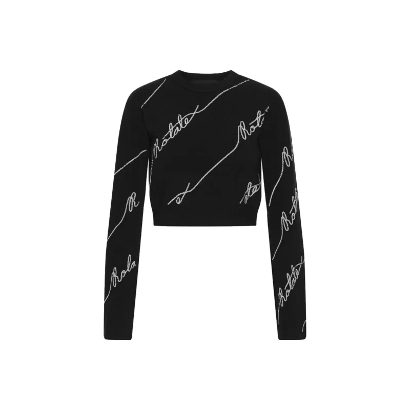 Rotate Sequinned Logo Jumper-0
