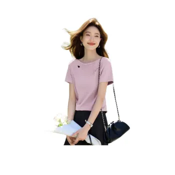 Mo Han Yi Mei T Shirt Women's Pink Purple