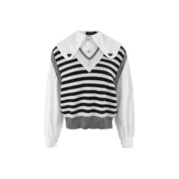 CLOUD SEASON Sweater Women's Black White