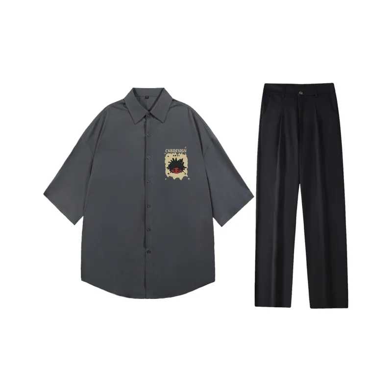 NRTY Shirt Matching Sets Men-5