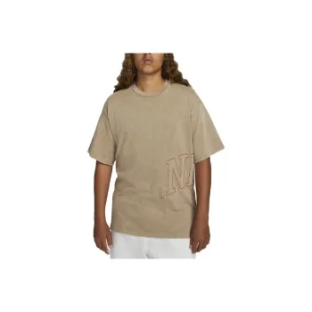 Nike Drop Shoulder Sleeve T Shirt Women's Khaki