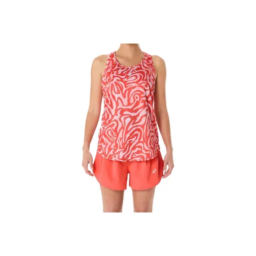 Asics T Shirt Women's Red Print