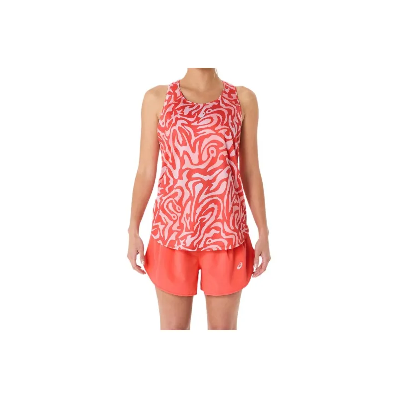 Asics T Shirt Women's Red Print-0