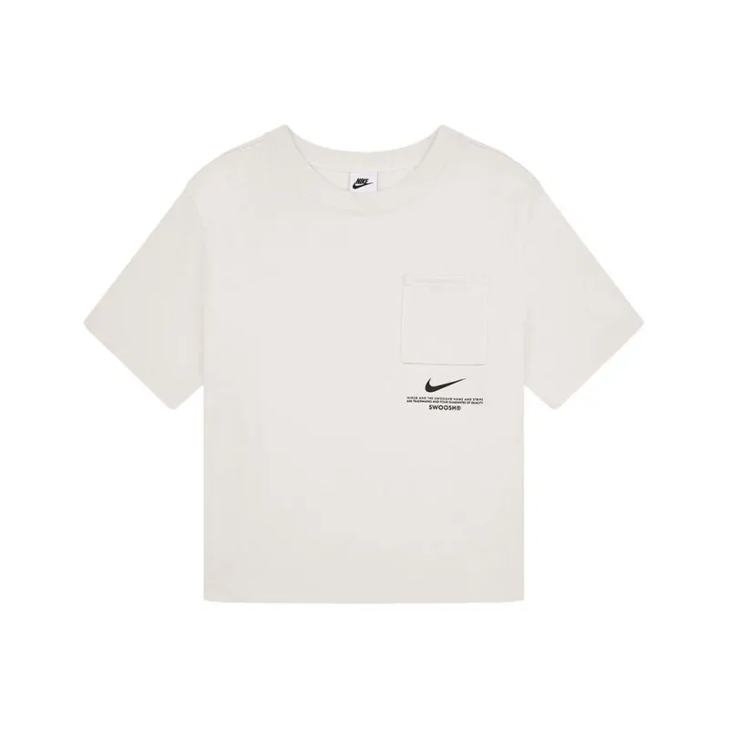 Nike SS22 Set in Sleeve T Shirt Women's Phantom Gray White-0