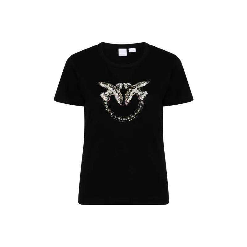 PINKO Logo-Embellished Crewneck T-Shirt-6
