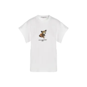 Stella McCartney Tiger Printed Crewneck T-Shirt