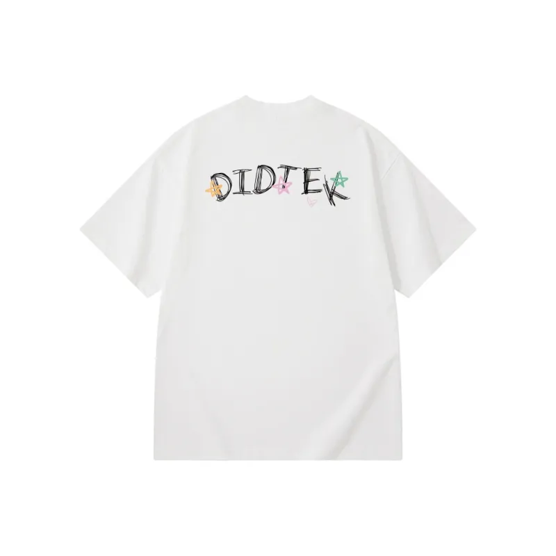 DIDTEK Drop Shoulder Sleeve Short Sleeved T Shirts Unisex-0