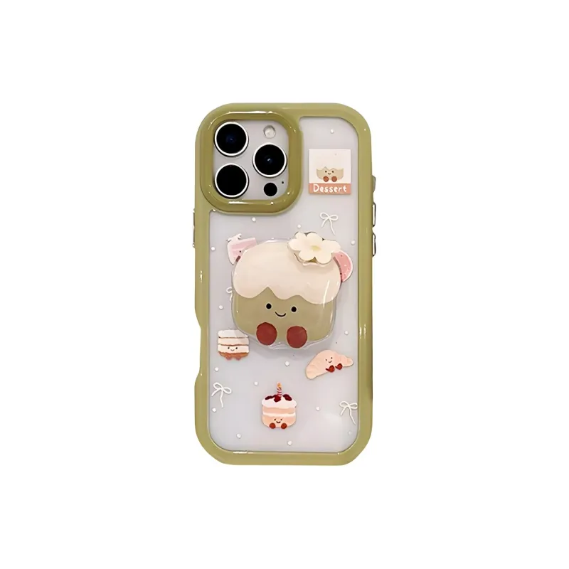 Wei Xin Acrylic Material Rotating Cake Stand Phone Cases Compatible With IPhone 16/15 Pro Max/Apple 13/14 Pro/Max-3