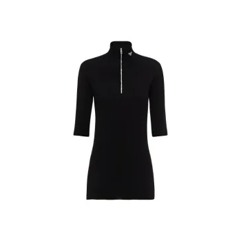 PRADA Triangle logo Half zip Jumper