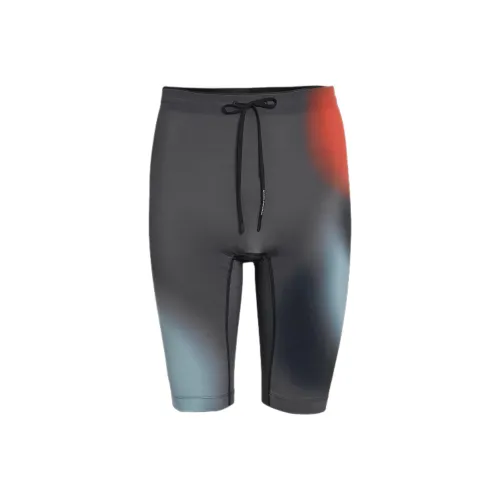 On Race Tights Half Sports Shorts Men's Black Contour