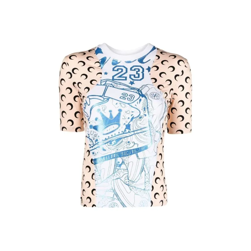Marine Serre T-Shirts Women's White-0