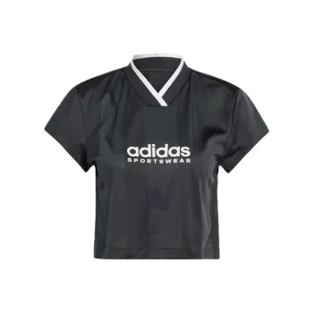 Adidas Colorblock Crop Tops Women's Black