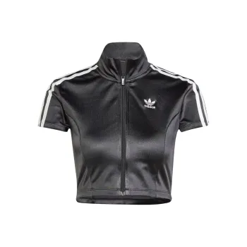 Adidas Originals Women's Adicolor Short Sleeve Track Long Sleeve Top Black