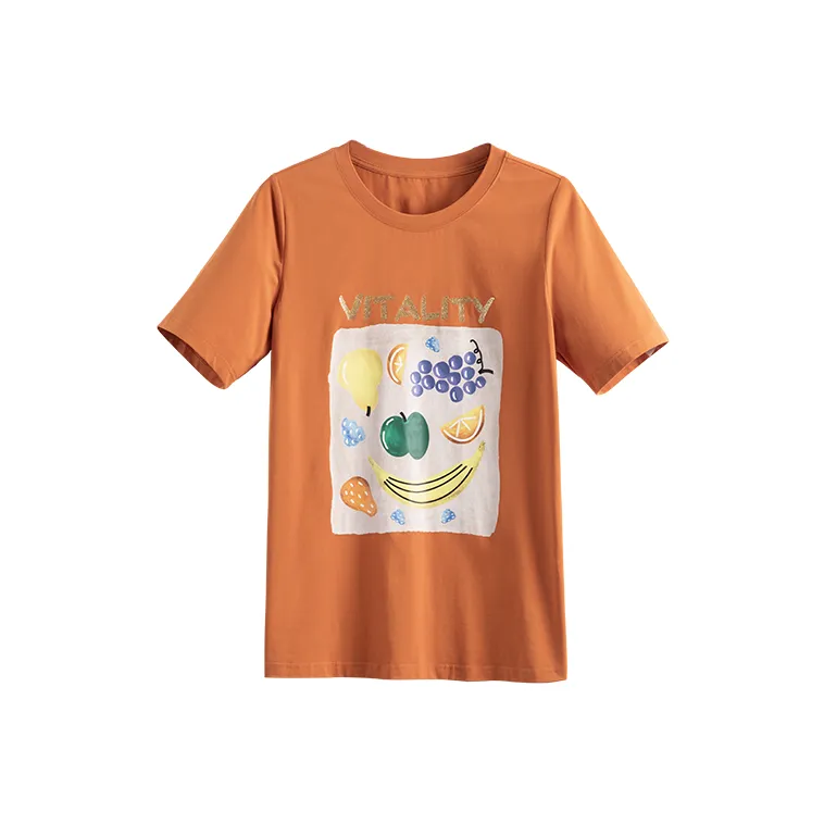 MSSHE T Shirts Women's Pumpkin-0