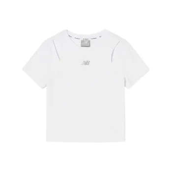 New Balance SLIM FITWOMEN Regular T Shirt Women's 10 White